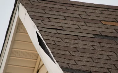 What does a wind damaged roof look like?